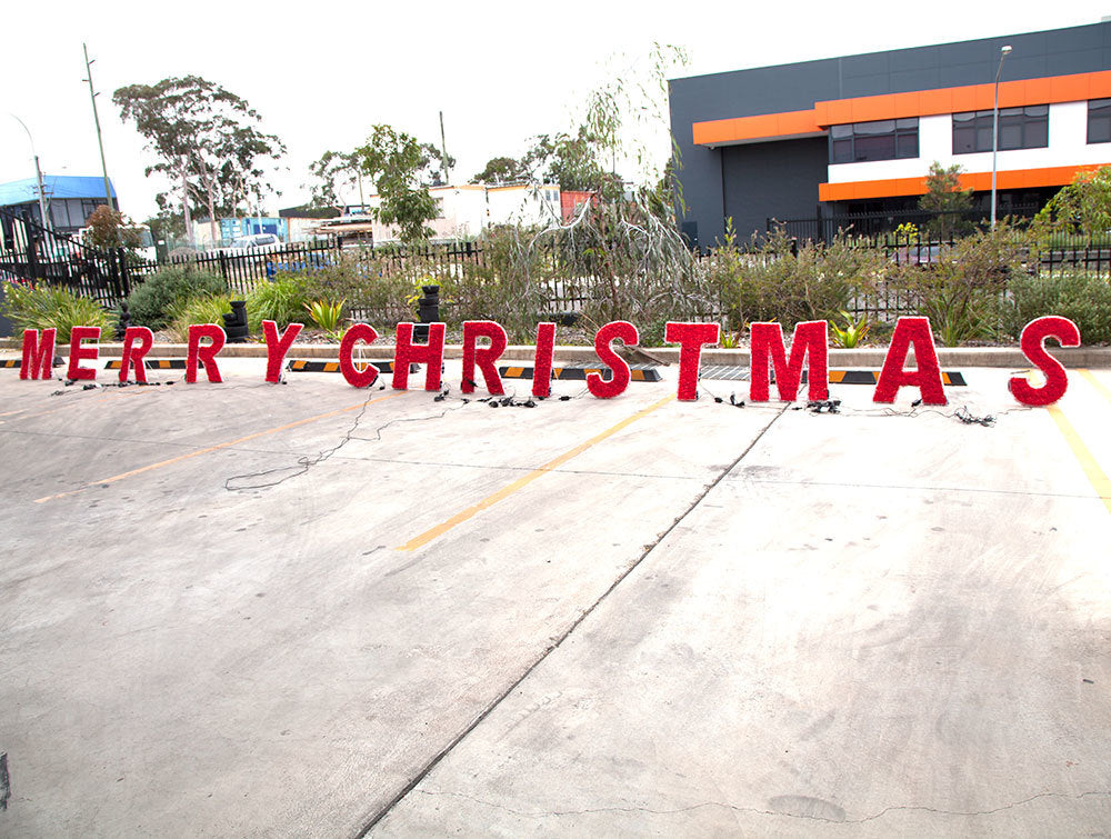 Samland Merry Christmas Commercial Led Light and Garland Display V1060-17025