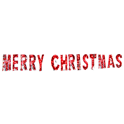 Samland Merry Christmas Commercial Led Light and Garland Display V1060-17025