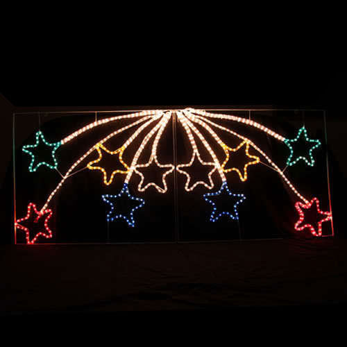 Samland Led Animated 10 Stars Motif Rope Light for Christmas 2.2m V1060-20016