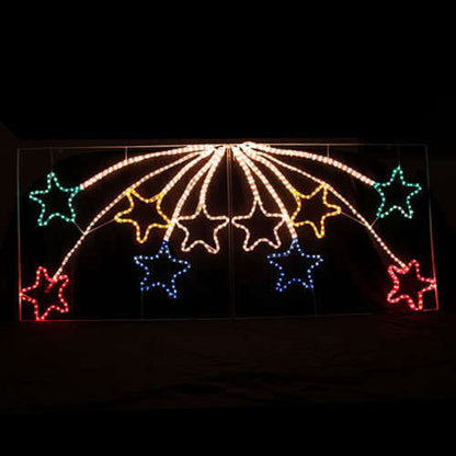 Samland Led Animated 10 Stars Motif Rope Light for Christmas 2.2m V1060-20016
