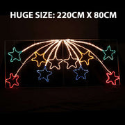 Samland Led Animated 10 Stars Motif Rope Light for Christmas 2.2m V1060-20016