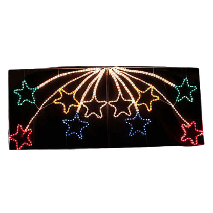 Samland Led Animated 10 Stars Motif Rope Light for Christmas 2.2m V1060-20016
