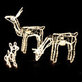 Samland 3 Sets Moving Head Reindeer Family Rope Light for Christmas Yard Decoration V1060-21004