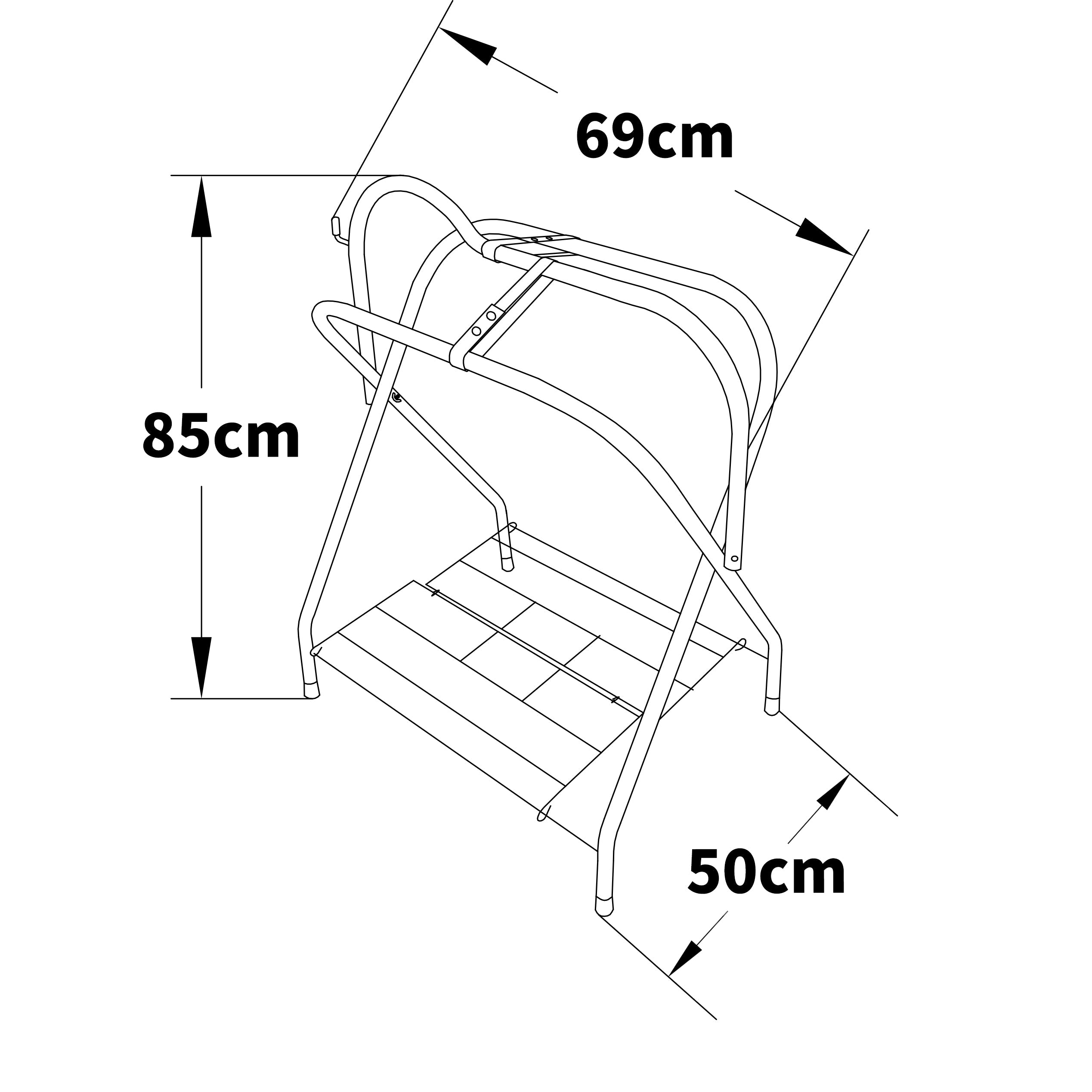 Samland Foldable Saddle Rack Steel Saddle Stand V1060-21551