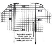 Samland Universal Pet Barrier Fence for Car Van 4WD Vehicles Duty Wire Mesh Car Guard V1060-21651