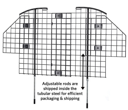 Samland Universal Pet Barrier Fence for Car Van 4WD Vehicles Duty Wire Mesh Car Guard V1060-21651