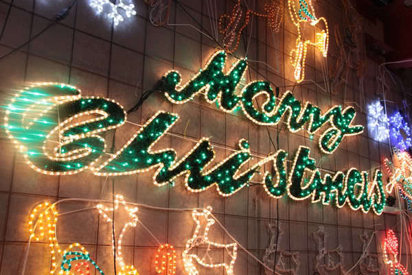 Samland 5.5m Merry Christmas Sign Led Rope Light Commercial V1060-27060