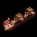 Samland Led Santa on Sleigh Reindeer Rope Light V1060-28004