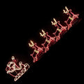 Samland LED SANTA RIDING 4 REINDEER DEER SLEIGH CHRISTMAS ROPE MOTIF LIGHT V1060-4DEERSANTA