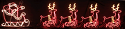 Samland LED SANTA RIDING 4 REINDEER DEER SLEIGH CHRISTMAS ROPE MOTIF LIGHT V1060-4DEERSANTA