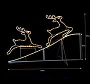 Samland Animated Running up Reindeer Rope Light for Christmas Decoration V1060-8030