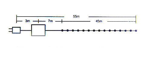 Samland 55M LED Christmas Fairy Light Clear String in Multi Color V1060-84500M