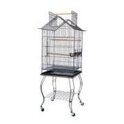 Samland BIRD PARROT CAGE WITH STAND COCKATIEL AMAZON AFRICAN GREY CAIQUE CONURE BLACK V1060-934_B