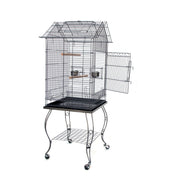 Samland BIRD PARROT CAGE WITH STAND COCKATIEL AMAZON AFRICAN GREY CAIQUE CONURE BLACK V1060-934_B