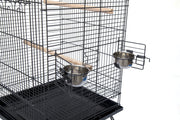 Samland BIRD PARROT CAGE WITH STAND COCKATIEL AMAZON AFRICAN GREY CAIQUE CONURE BLACK V1060-934_B