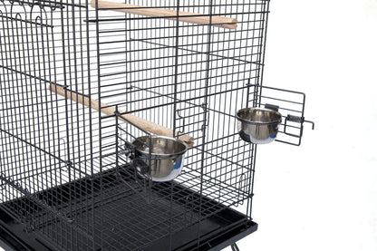 Samland BIRD PARROT CAGE WITH STAND COCKATIEL AMAZON AFRICAN GREY CAIQUE CONURE BLACK V1060-934_B