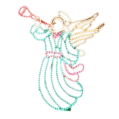 Samland LED ANIMATED CHRISTMAS ANGEL SOUNDING TRUMPET MOTIF ROPE LIGHT V1060-ANGEL