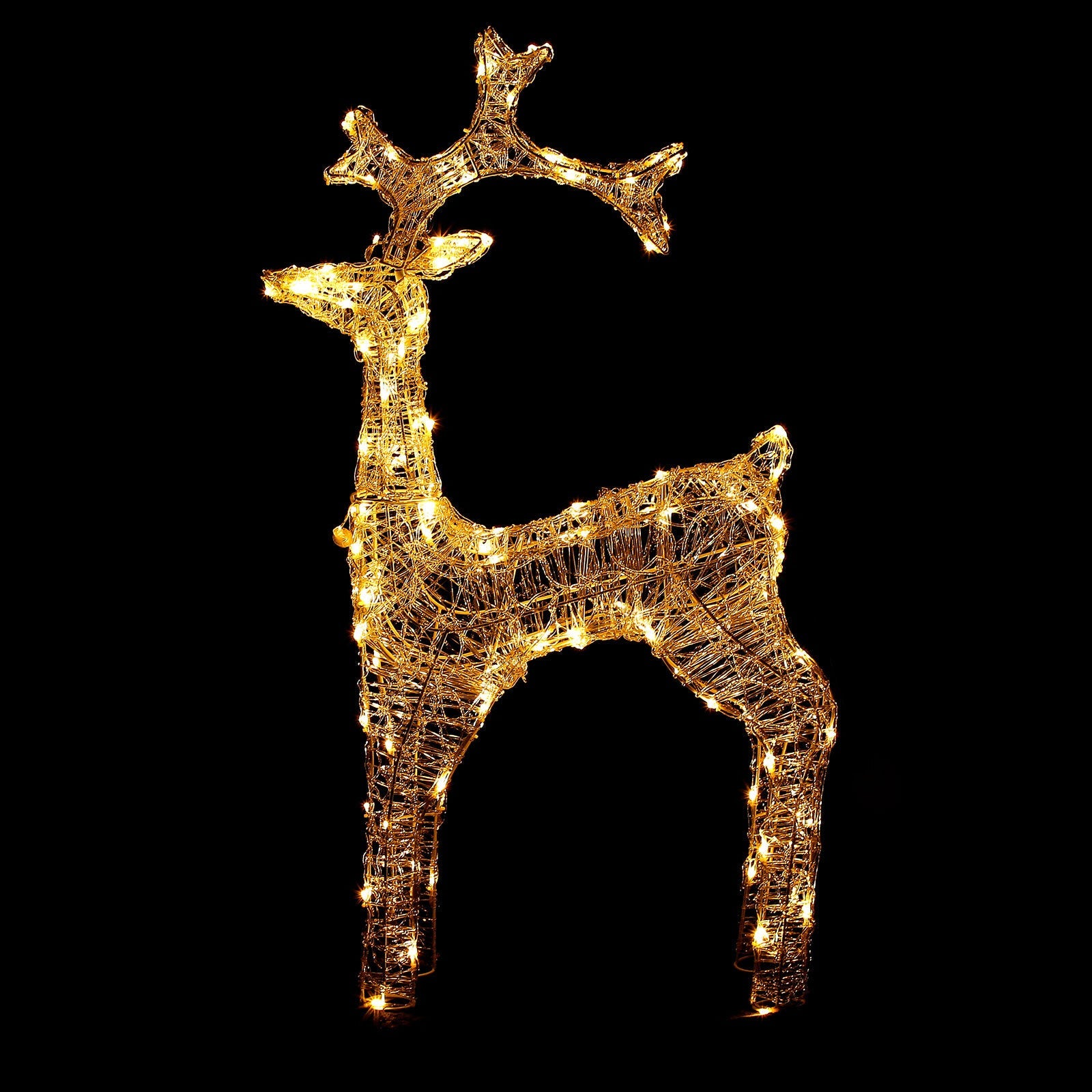 Samland Large Led Stag Reindeer for Christmas Decoration 110cm Height V1060-AR120WW