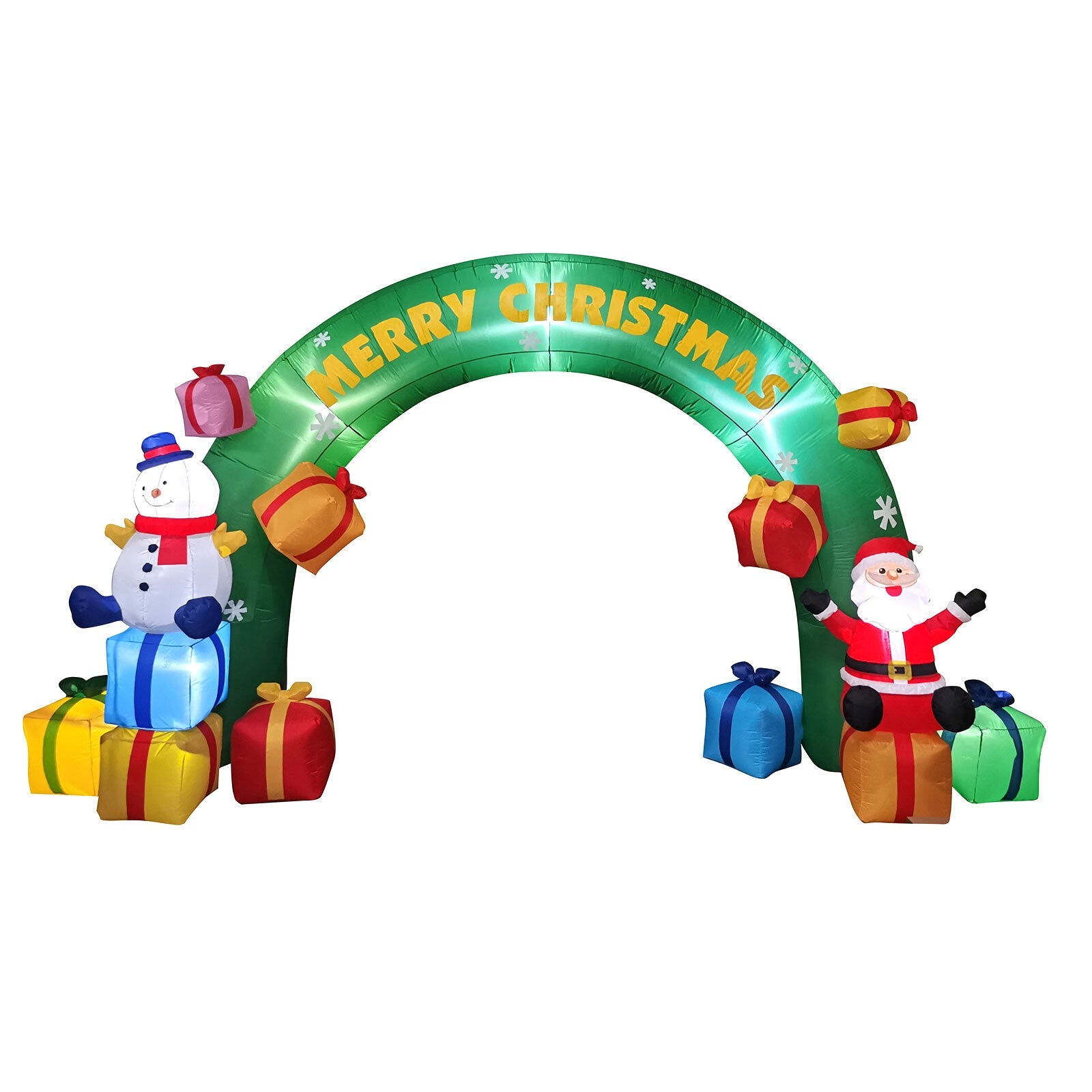 Samland 5x3M INFLATABLE CHRISTMAS ARCH WITH SANTA SNOW MAN AND LED LIGHT V1060-AR500