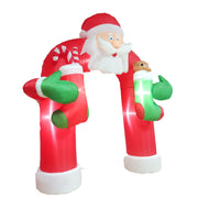 Samland 285CM INFLATABLE SANTA CLAUSE CHRISTMAS ARCHWAY WITH LED LIGHT V1060-ARC240
