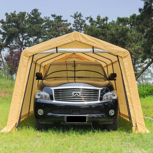 Samland Portable Carport Garage Shelter Canopy Single Size 10x20FT V1060-AS1020