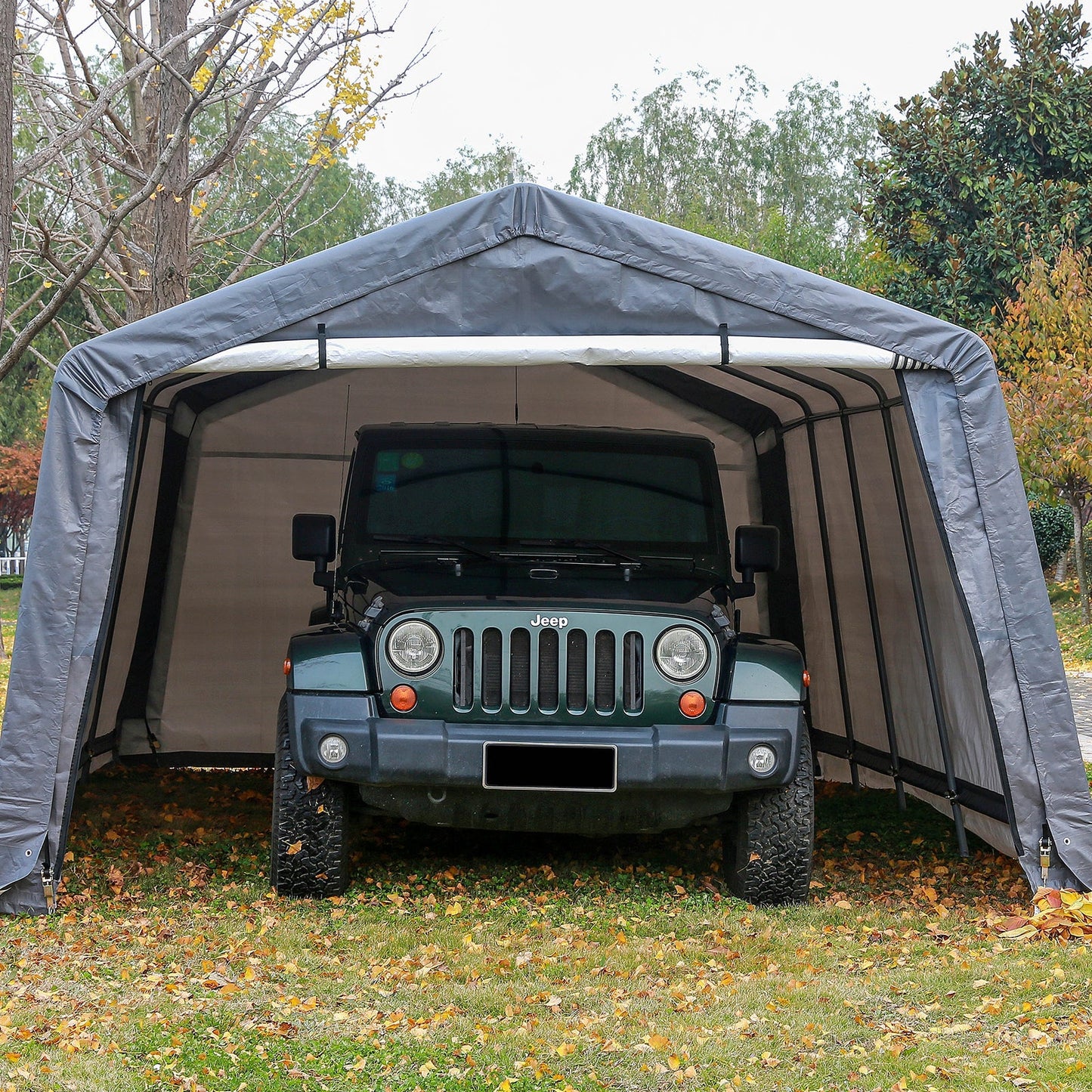 Samland Portable Carport Garage Shelter Canopy Single Size 12x20FT V1060-AS1220