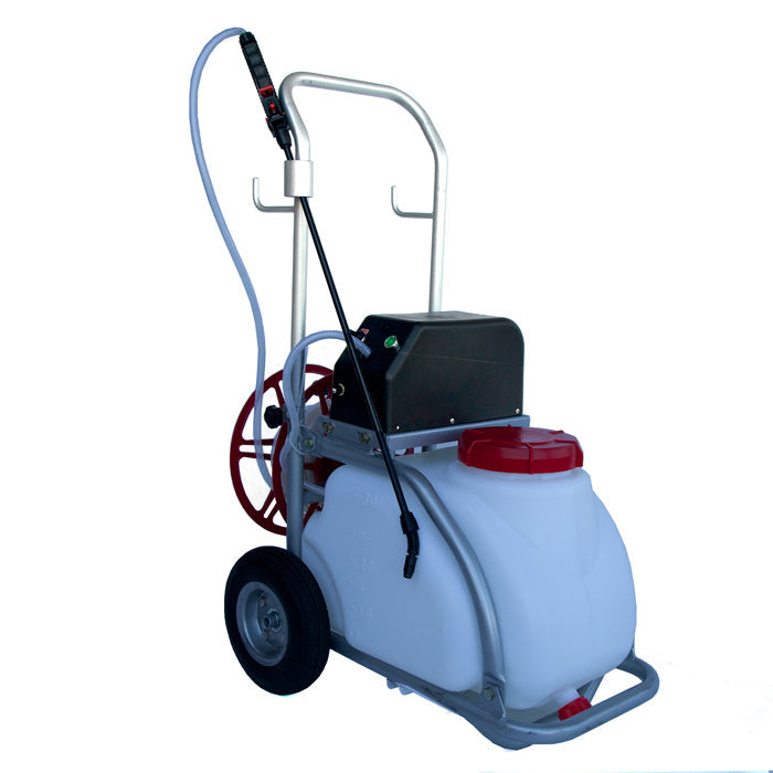 Samland 30L Electric Weed Pest Control Sprayer with Tank 12V Battery Spray Pump Trolley V1060-AT-30M3