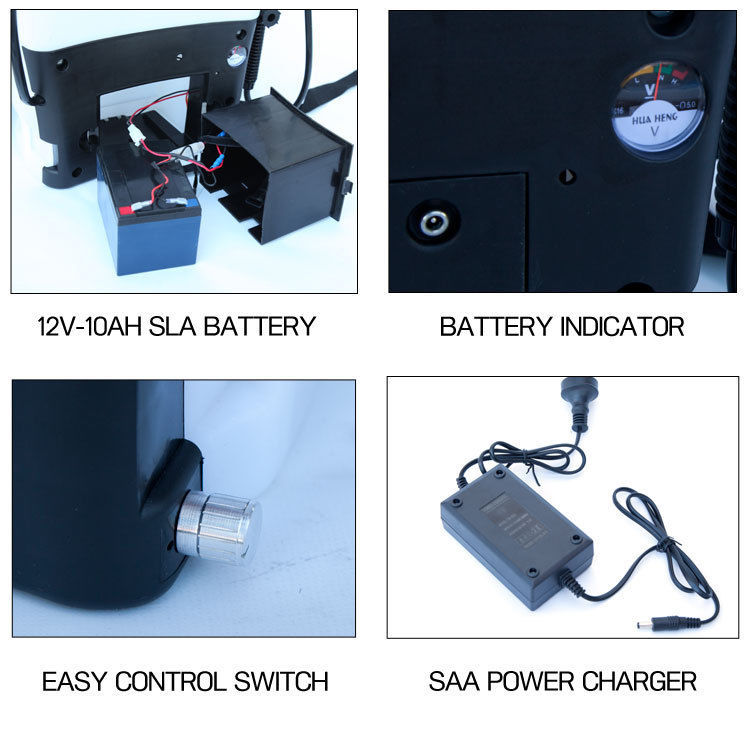 Samland Electric 12V Weed Sprayer & Pest Control Spray Pump Tank Knapsack Battery 16L V1060-BBS16