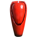 Samland 82CM BROKEN JAR WATER FEATURE FOUNTAIN WITH LED LIGHT RED V1060-BPF82R