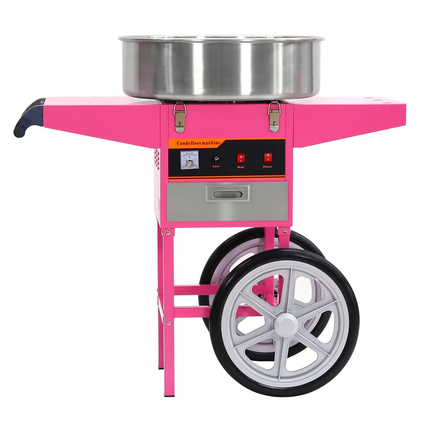Samland Commercial Fairy Floss Machine with Wheeled Cart V1060-CFM05