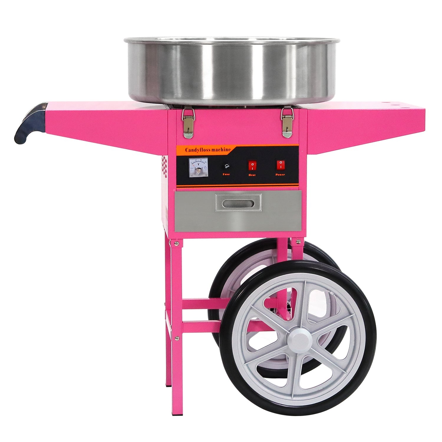 Samland Commercial Fairy Floss Machine with Wheeled Cart V1060-CFM05