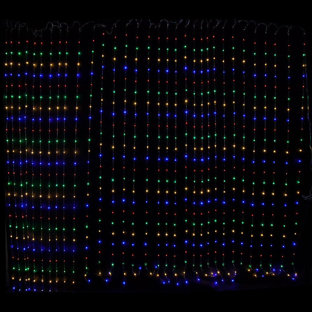 Samland 750 LED 620cmx240cm Copper Wire Curtain Light in Multi Colour V1060-CL750M