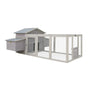 Samland Wooden Chicken Coop with Spacious Run – Outdoor Waterproof Hen House for Multiple Chickens