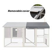 Removable Waterproof Roof Cover for Samland Large Wooden Backyard Chicken Coop DCN2512