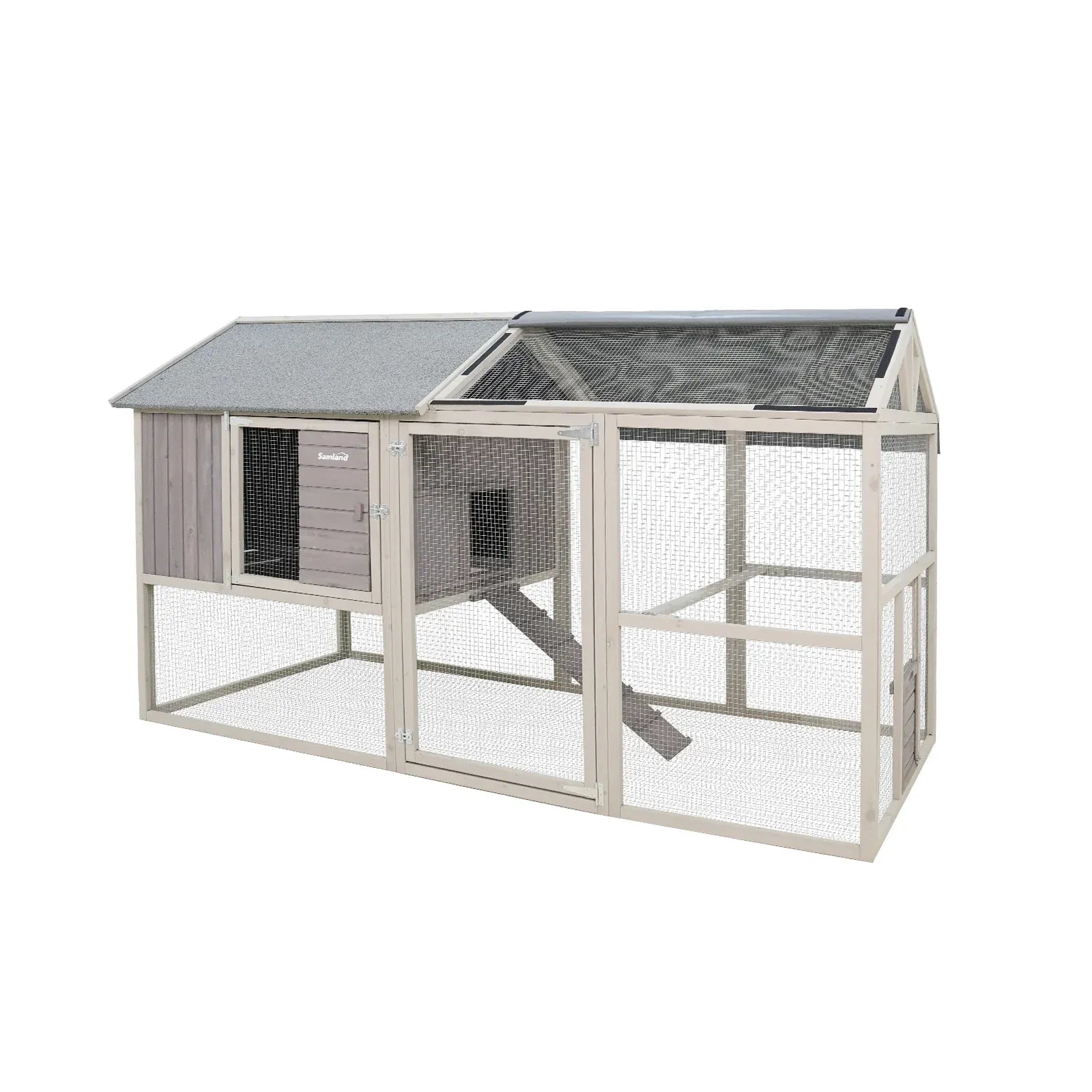 Removable Waterproof Roof Cover for Samland Large Wooden Backyard Chicken Coop DCN2512