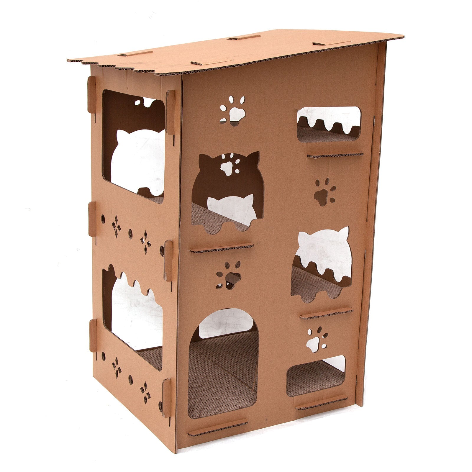 Samland CAT SCRATCHING CARDBOARD 4 LEVEL HOUSE V1060-DDG23