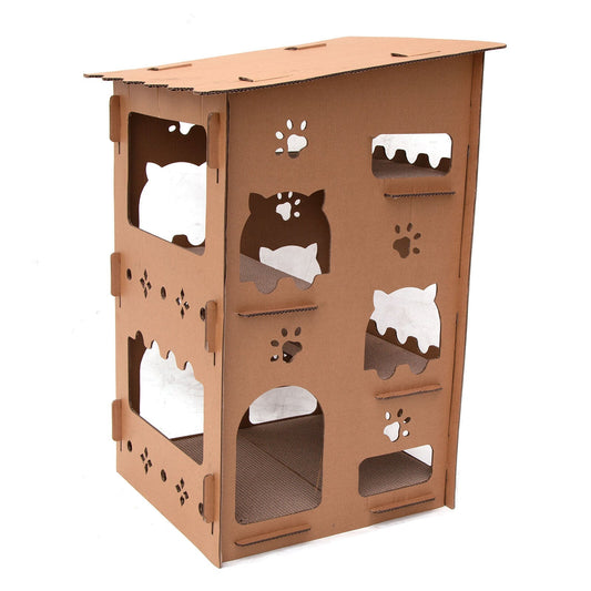 Samland CAT SCRATCHING CARDBOARD 4 LEVEL HOUSE V1060-DDG23