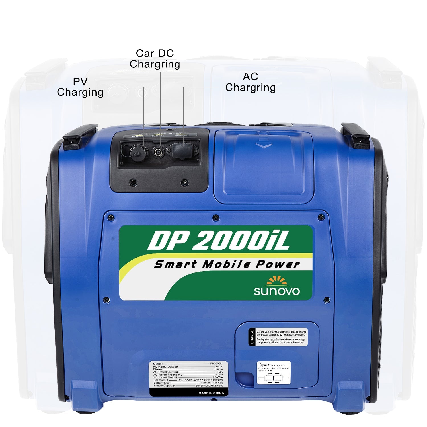 Samland 2000W Portable Power Station Solar Inverter Generator V1060-DP2000IL