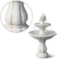 Samland SOLAR POWERED 2-TIER BIRD BATH WATER FOUNTAIN V1060-F802A