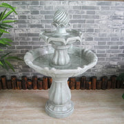 Samland SOLAR POWERED 2-TIER BIRD BATH WATER FOUNTAIN V1060-F802A