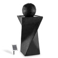 Samland SOLAR PANEL POWER WATER PUMP FOUNTAIN FEATURE WITH LED TWISTED DESIGN V1060-F815
