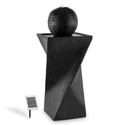 Samland SOLAR PANEL POWER WATER PUMP FOUNTAIN FEATURE WITH LED TWISTED DESIGN V1060-F815
