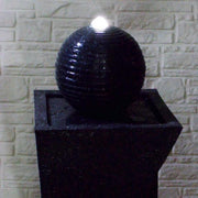 Samland SOLAR PANEL POWER WATER PUMP FOUNTAIN FEATURE WITH LED TWISTED DESIGN V1060-F815