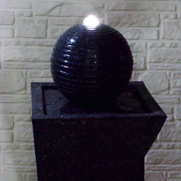 Samland SOLAR PANEL POWER WATER PUMP FOUNTAIN FEATURE WITH LED TWISTED DESIGN V1060-F815