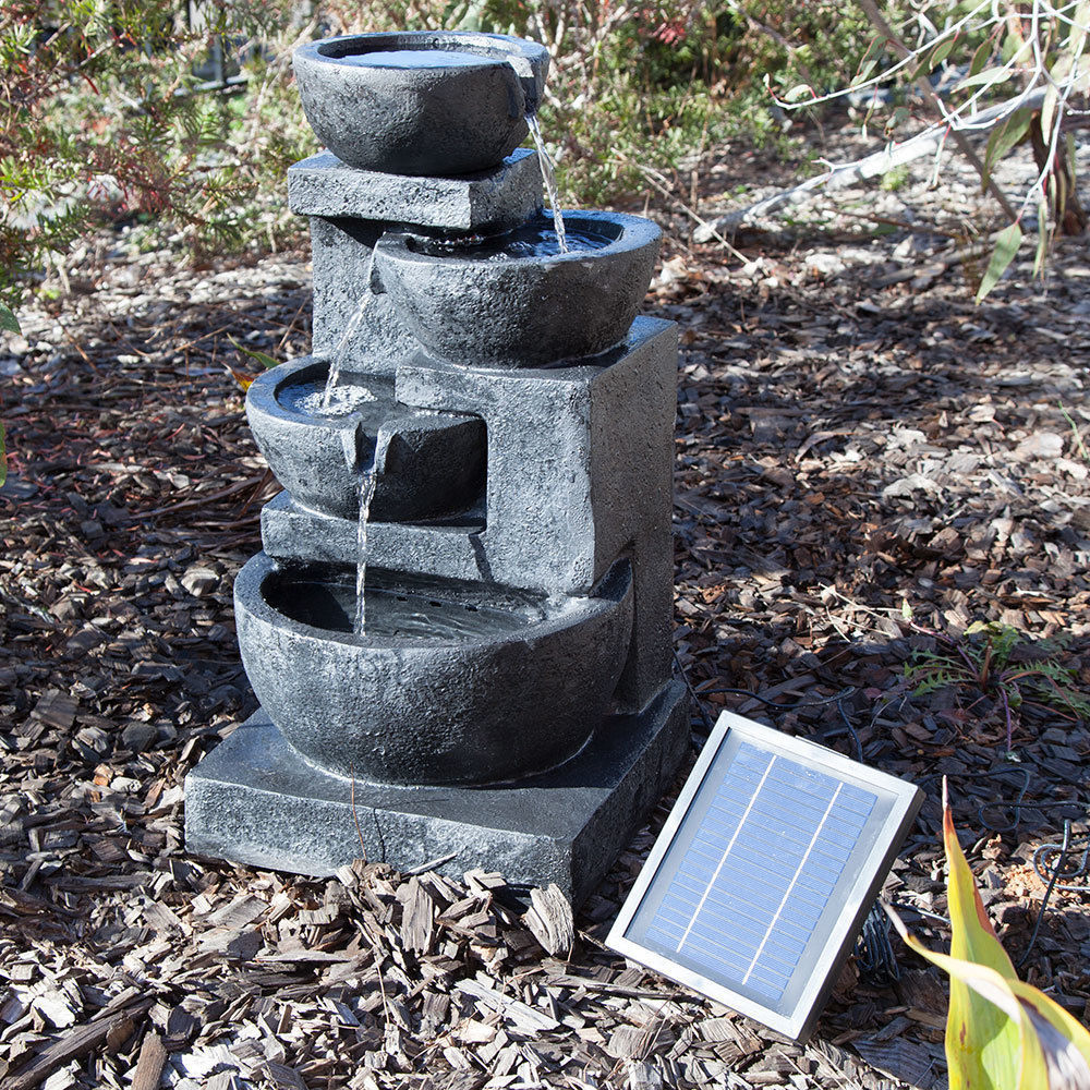 Samland 4 TIERS CASARDING SOLAR WATER FOUNTAIN V1060-F996A1