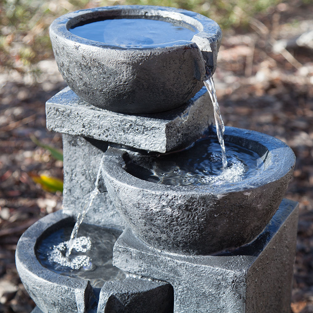 Samland 4 TIERS CASARDING SOLAR WATER FOUNTAIN V1060-F996A1