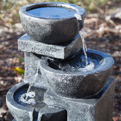 Samland 4 TIERS CASARDING SOLAR WATER FOUNTAIN V1060-F996A1