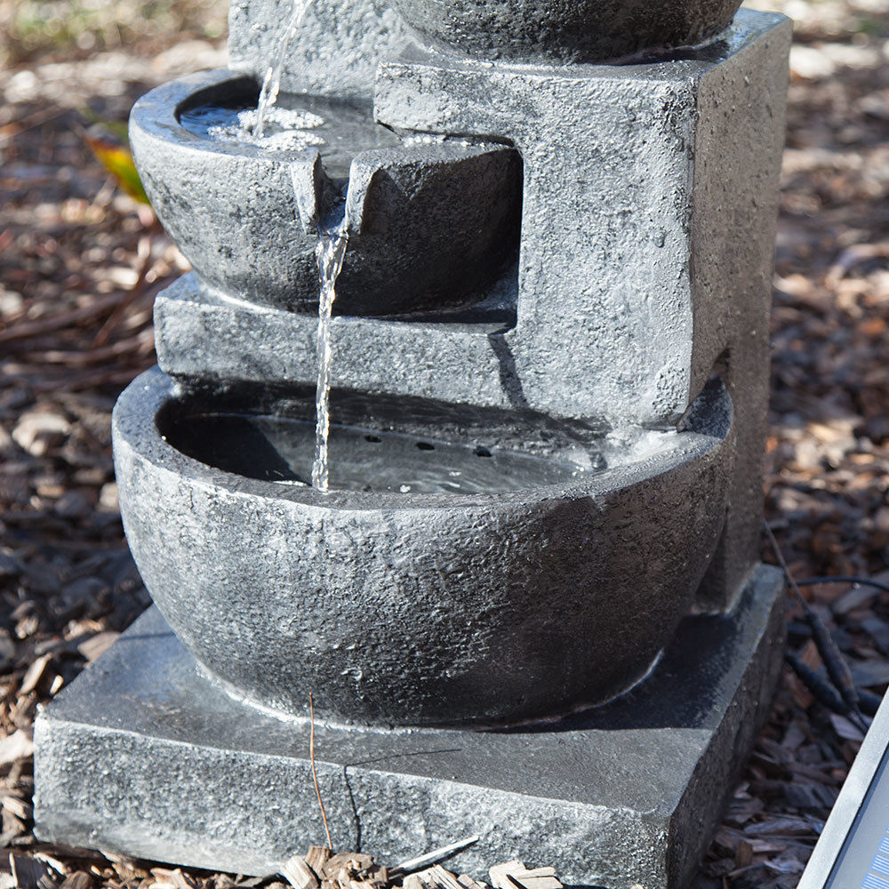 Samland 4 TIERS CASARDING SOLAR WATER FOUNTAIN V1060-F996A1