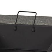 Samland STONE BASE OUTDOOR PATIO HEATER FIRE PIT TABLE WITH BBQ GRILL FIREPIT V1060-FP29