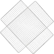 Samland 22x12cm BBQ Grill Mesh Fish Meat Rectangle Net Mat Barbecue Pad for Camping V1060-GM2515